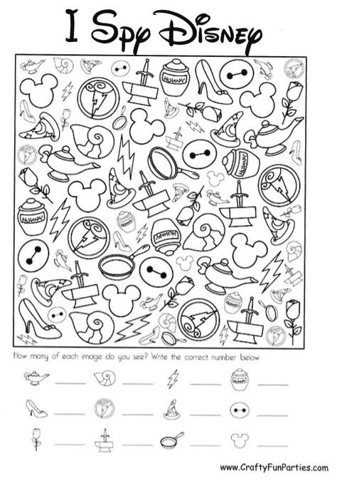 I Spy Disney Printable PDF File I Spy Disney Printable, Disney Castle Template, Disney Preschool Worksheets, Disney Day At School Ideas, Disney Day In Classroom, Encanto Preschool Activities, Disney Theme Games, Disney Math Activities Preschool, Disney Day In The Classroom