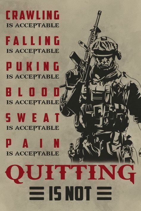 Military Life Quotes, Soldier Quotes, Soldier Poster, Military Motivation, We Back, Military Wallpaper, Military Quotes, Man Up Quotes, Military Humor