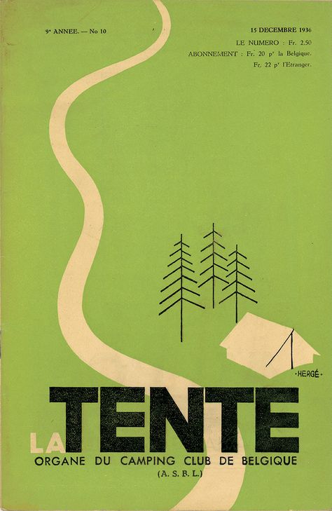 La Tente magazine cover illustration and lettering, 1936 Instagram, Design, Graphic Design, Film Posters, Magazine, Instagram Posts, Movie Posters