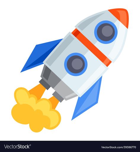 Cute Rocket Illustration, Rocket Kartun, Rocket Png, Printable Rocket, Rocket Illustration, Cartoon Rocket, Rocket Cartoon, Rocket Art, Paper Flower Patterns