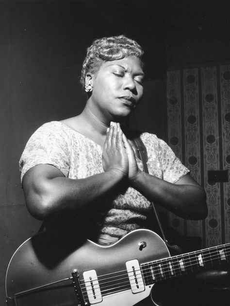 Sister Rosetta Tharpe, Rosetta Tharpe, 20th Century Music, Wade In The Water, Lounge Music, Delta Blues, Blues Musicians, Duke Ellington, We Are The World