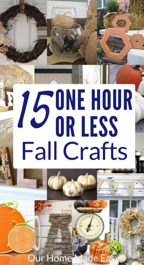 Easy Diy Fall Crafts, Fall Crafts For Adults, Fall Decor Diy Crafts, Easy Fall Crafts, Fall Thanksgiving Decor, Crafts For Seniors, Fall Halloween Crafts, Fall Crafts Diy, Autumn Crafts