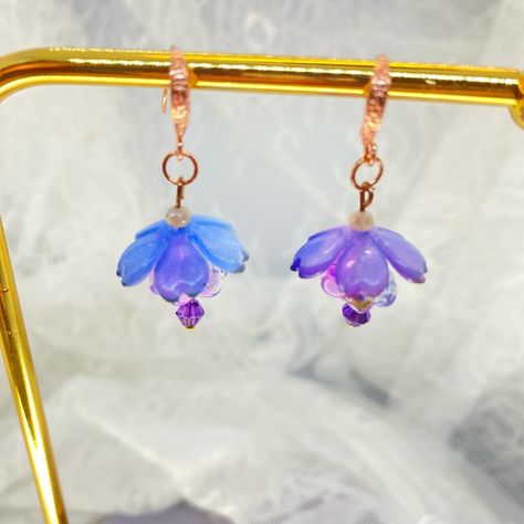 Ethereal Little Dangle Earrings in Hues of Lavender & Blue With Rose Gold Wires. If you’re interested in purchasing please visit theocraticgreetings.etsy.com or message me here Rose Gold, Lavender Earrings, Lavender Blue, Gold Wire, Message Me, Silver Gold, Silver Earrings, Lavender, Dangle Earrings