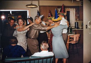 New Year's Party, 1961 | Only a couple more days left to for… | Flickr Congas, Conga Line, New Year's Party, Vintage Dance, Almost Friday, Vintage Romper, New Year's Eve Celebrations, Wedding Party Photos, Vintage Party