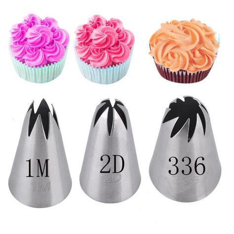 3pcs/set Rose Pastry Nozzles Cake Decorating Tools Flower Icing Piping Nozzle Cream Cupcake Tips Baking Accessories #1M 2D 336 _ - AliExpress Mobile Rose Pastry, Cupcake Tips, Flower Icing, Russian Nozzles, Cake Nozzles, Cupcakes Design, Icing Nozzles, Nozzle Design, Icing Piping Nozzles