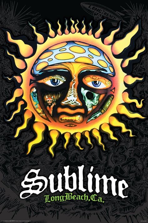 Sublime 40 Oz To Freedom, Music Band Poster, 40 Oz To Freedom, Lou Dog, Sublime Sun, Band Poster, Bedroom Wall Collage, Cool Wall Decor, Cool Wall Art