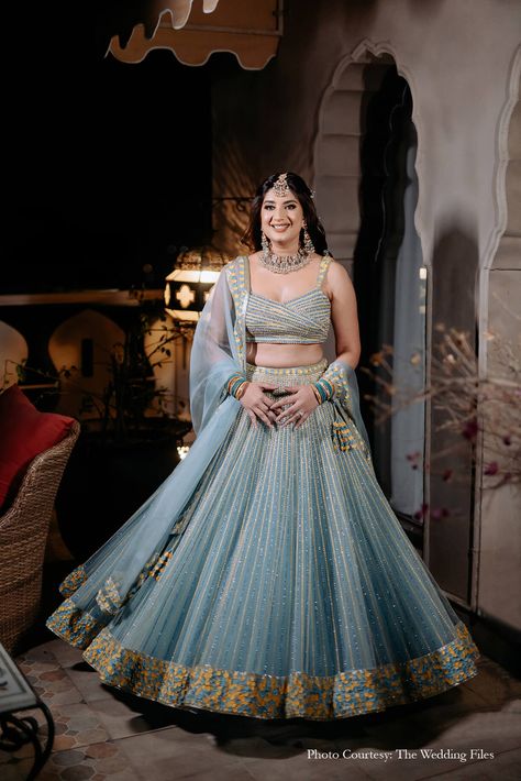 Bridal Lehenga, Bridal Lehenga Collection, Bridal Lehenga Royal, Bridal Lehenga Desings, Indian Bridal Lehenga, Bridal Lehega Unique, Bridal Lehenga Blouse Designs, Indian Bridal Fashion,floral lehenga, gold lehenga, classic lehenga, bridal lehenga, champagne beige lehenga, ivory lehenga, elegant ivory lehenga, baby blue lehenga Sangeet Outfit Bridal Blue, Light Blue Lehenga Bridal, Lehenga Photoshoot Poses Outdoor, Sea Green Lehenga Bridal, Indian Bridal Lehenga Blue, Blue Lehenga Makeup Looks, Unique Indian Bridal Lehenga, Blue Lehenga Bridal, Baby Blue Lehenga