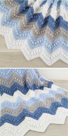 Easy Crochet Baby Blankets. I have a weakness for light blue blankies, that are combined with white, beige or pastel yellow shades. They really remind me of childhood and I’m sure every baby would love to have such a sweet and soft blankie, like this one in the pictures below. What else can I say? It’s simply gorgeous! #freecrochetpattern #hugs&kisses #blanket Knitted Blanket For Baby Boy, White Crochet Blankets, Blue And Beige Crochet Blanket, Crib Size Crochet Blanket Pattern, Blue Crochet Afghan, Yellow And White Crochet Blanket, Easy Baby Afghans To Crochet, Caron Crochet Patterns Free, Crocheted Baby Blankets For Boys