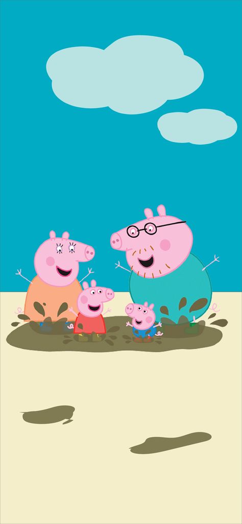 Peppa Pig Wallpaper Iphone, Peppa Wallpaper, Peppa Pig House Wallpaper, Peppa Pig Aesthetic, Peppa Pig House, Peppa Pig Wallpaper, Make Yourself Happy, Animated Photos, Bff Things