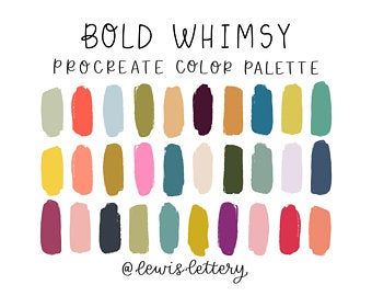 Ipad Tools, Procreate Palettes, Palettes Color, Procreate Color Palette, Color Palette Challenge, Color Schemes Colour Palettes, Ipad Lettering, Color Palate, Color Palette Design