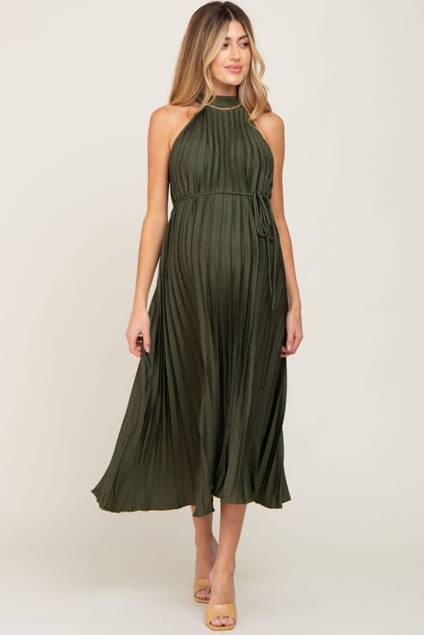 Forest Green Maternity Dress, Black Tie Wedding Guest Dress Maternity, Maternity Dresses Green, Fall Wedding Guest Dress Pregnant, Bump Friendly Cocktail Dress, Cocktail Dress Pregnant, Cocktail Maternity Dress, Maternity Cocktail Attire, Maternity Black Tie Dress