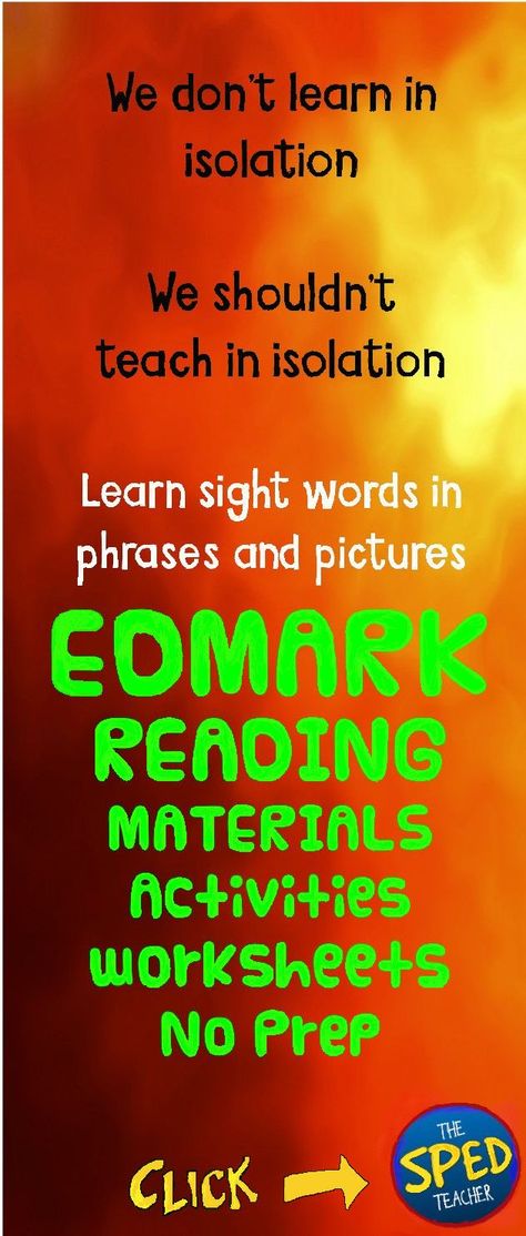 Sight Words, Edmark Reading Program, Life Skills Classroom, Sped Teacher, Reading Program, Writing Activities, Teacher Life, Teacher Store, Teachers Pay Teachers