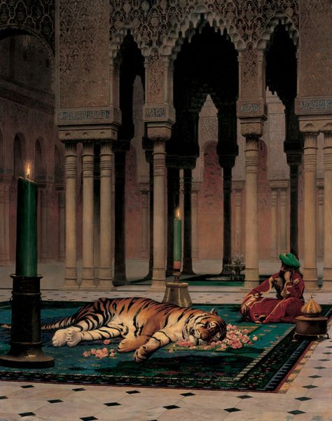 Islamic Art, Arabian Art, Historical Painting, Architecture Painting, Arabic Art, Ancient India, Arabian Nights, Beautiful Paintings, Traditional Art