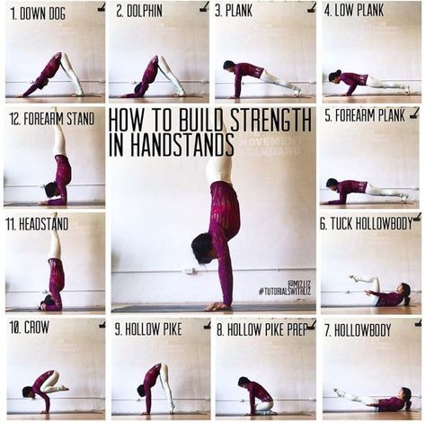 Handstand Yoga Beginner, Handstand Pushup Progression, Handstand Tutorial, How To Build Strength, Handstand Progression, Gymnastics Handstand, Handstand Training, Handstand Challenge, Press Handstand