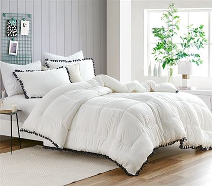 College Comforter, Dorm Comforters, Oversized Comforter, College Bedding, Twin Xl Comforter, Twin Xl Bedding, White Comforter, Bedding Essentials, Twin Comforter