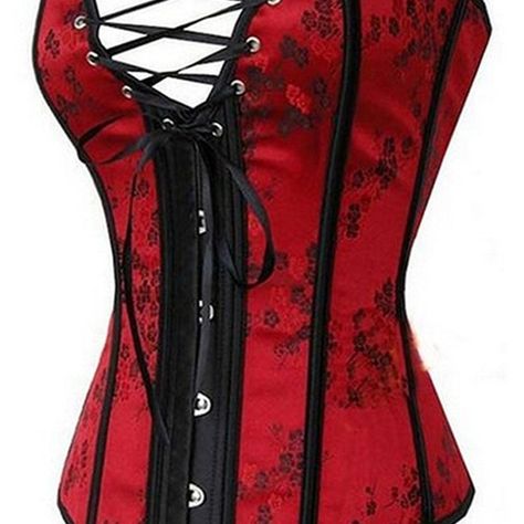 Basque Lingerie, Cheap Corset, Corset Steampunk, Red Gothic, Red Corset, Steampunk Corset, Women Corset, Waist Trainer Corset, Waist Training Corset