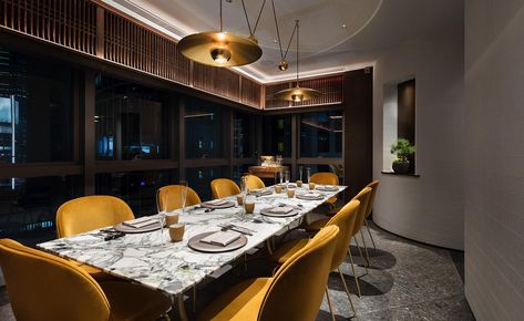 Ryota Kapou Modern restaurant - Hong Kong, China Contemporary Dining Room Design, Modern Restaurant, Private Dining Room, Tiny Apartment, Private Dining, Small Dining, Private Room, Restaurant Interior, Dining Room Design