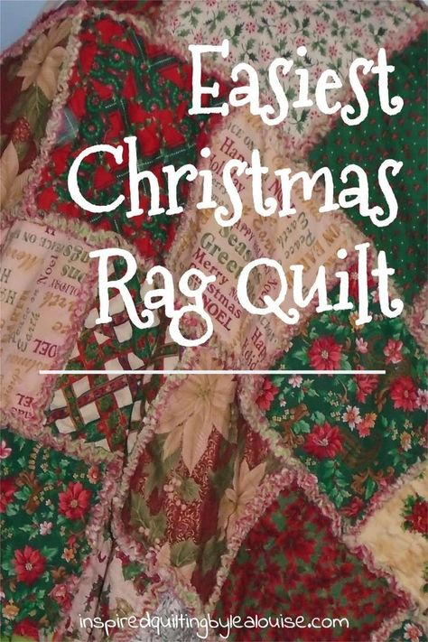 Patchwork, Flannel Christmas Quilt Patterns, Easy Christmas Quilt Patterns For Beginners, Christmas Flannel Sewing Projects, Simple Christmas Quilts For Beginners, Quick Christmas Quilts, Christmas Rag Quilts Ideas, Easy Christmas Quilts For Beginners, Christmas Tree Rag Quilt Patterns