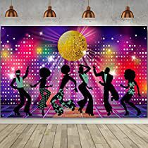 Retro Theme Party Decoration, Disco Theme Parties Decorations, Dance Party Theme, Retro Theme Party, 90s Disco, Disco Theme Party, 70’s Party, 70s Theme Party, Black And Gold Balloons