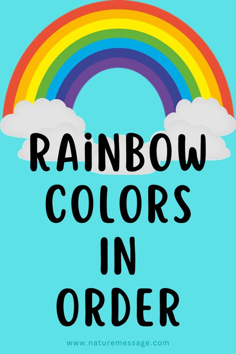 Colors In A Rainbow, Watercolor Rainbow Painting, Colours Of The Rainbow In Order, Rainbow Is My Favorite Color, Rainbow Order Of Colors, Colors Of The Rainbow In Order, How To Paint A Rainbow, Rainbow Painting Ideas, Rainbow Colors In Order