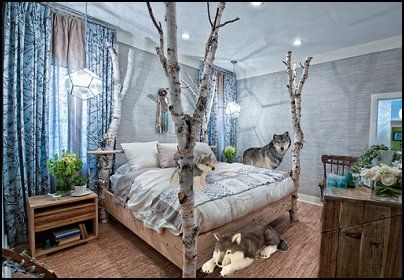 forest wallpaper for bedroom | ... Decorating Ideas Wolf Theme Bedrooms Native American Forest wallpaper Santa Fe, Wolf Bedroom Ideas, Forest Theme Bedrooms, Native American Bedroom, Forest Themed Bedroom, Wolf Room, Forest Bedroom, Extreme Makeover Home Edition, Theme Bedrooms