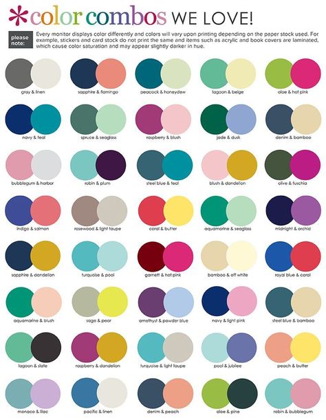 3 Color Schemes Pallets, 2 Colors That Go Together, Two Colors That Go Well Together, Colors That Go Together, Two Color Combos, Good Color Combos, Two Color Combinations, Wardrobe Color Guide, Three Color Combinations