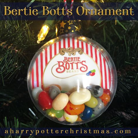 Tutorial - Bertie Botts Ornament - Easy DIY Deco Noel Harry Potter, Harry Potter Christmas Shirt, Hp Christmas, Harry Potter Christmas Ornaments, Dulceros Halloween, Harry Potter Halloween Costumes, Harry Potter Christmas Decorations, Imprimibles Harry Potter, Geek Christmas