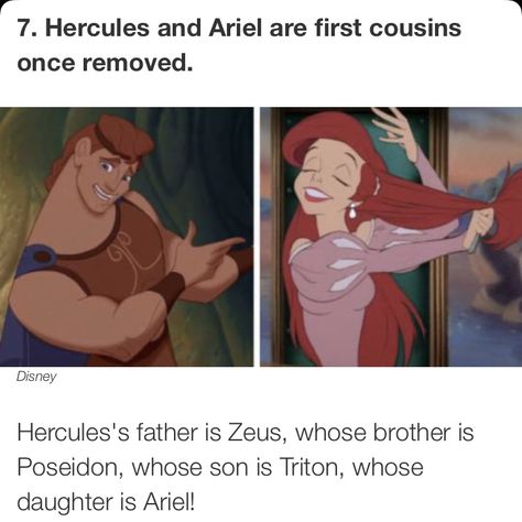 Hercules and Ariel Disney family tree Funny Disney, Hercules And Ariel, Hercules Quotes, Didney Worl, Kids Movies, Ariel Disney, Disney Fanart, Disney Hercules, Funny Photoshop