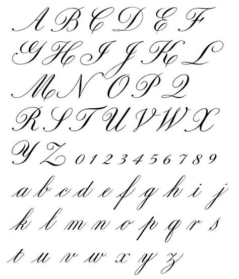 Caligrafia Copperplate, Alphabet Cursif, Tattoo Script Fonts, Tattoo Fonts Alphabet, Tattoo Fonts Cursive, Cursive Tattoos, Pointed Pen Calligraphy, Tattoo Schrift, Alphabet Style