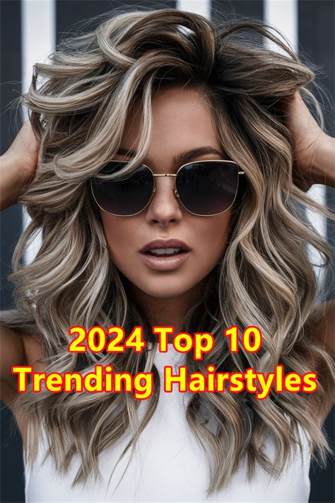 Mane Magic: Unleash your inner hair goddess with these 10 trending hairstyles that are sure to turn heads in 2024. #hairstyles #hairtrends #2024hair #hairstyleinspiration #hairgoal Hair Styles With Blonde Highlights, Hairstyles For Long Haircut, 2024 New Hairstyles, Hair Trends For 2024 For Women, Hiar Stail 2024, Hottest Hair Trends 2024, Latest Hair Trends 2024, Women’s Hair Trends 2024, New 2024 Hair Styles