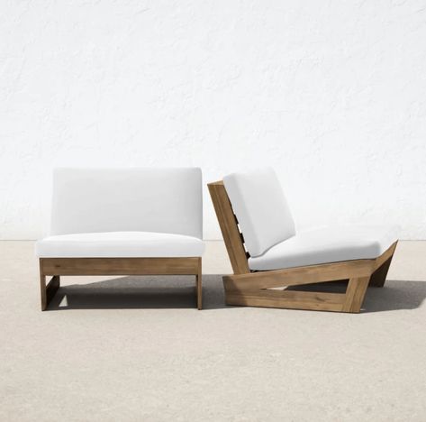 Armless Lounge Chair, Wicker Patio Chairs, Decorative Light Bulbs, Outdoor Patio Chairs, Best Outdoor Furniture, Outdoor Cover, Modern Outdoor Furniture, Teak Frame, White Cushions