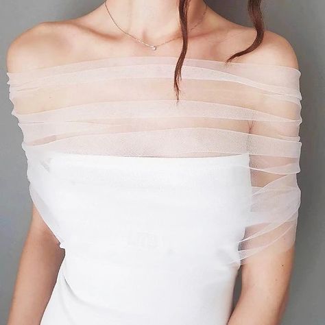 Women's Wrap Bridal's Wraps Elegant Romantic Sleeveless Tulle Wedding Wraps With Pure Color For Wedding Summer 2024 - $35.99 Formal Shawl, Wedding Party Accessories, Pleated Tulle, Tulle Sleeves, Bridal Jacket, Wedding Cape, Bridal Shawl, Bridal Wrap, Wedding Wraps