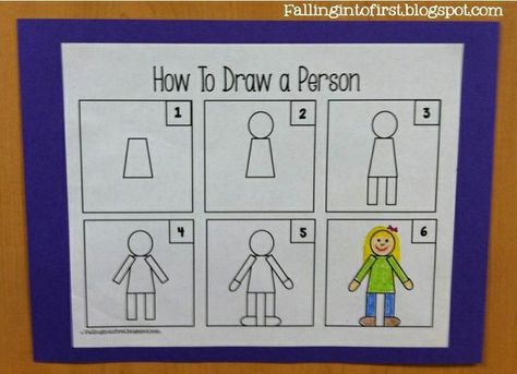 Wild about Teaching!  How to Draw a Person - Use for Daily Drawing Diaries