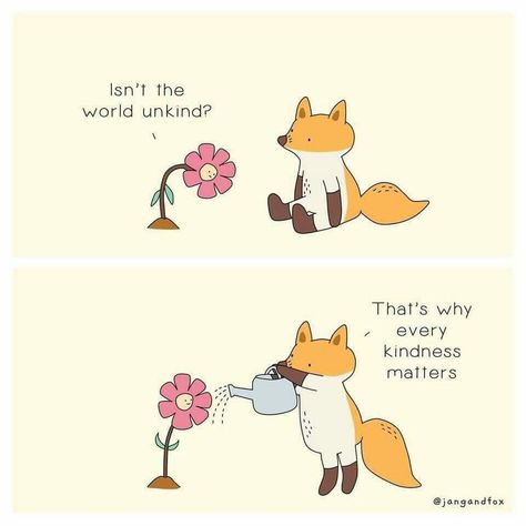 Every kindness matters Funny Animal Comics, Humour, Kindness Matters, Wholesome Memes, Cute Comics, Bedtime Stories, Be Kind To Yourself, Cute Quotes, Be Kind