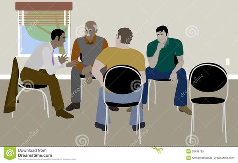 Men Support Group. Vector Illustration of men sitting in chairs in a circle like #Sponsored , #Ad, #ad, #Group, #Men, #chairs, #Vector Positive Masculinity, Group Illustration, The Better Man Project, Be A Man, Window Room, Unique Words, It's Meant To Be, Support Group, A Circle
