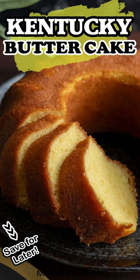 Our Kentucky Butter Cake Recipe is moist, tender, and bursting with flavor, this classic treat is sure to please every palate. Learn how to bake up perfection with our exclusive video tutorial on the blog, where we reveal all the secrets to achieving that irresistible texture! Kentucky Brown Butter Cake, Pie, Kentucky Butter Cake Recipe, Bumpy Cake, Baking Hobby, Butter Pound Cake, Pumpkin Crunch Cake, Moist Pound Cake, Kentucky Butter Cake