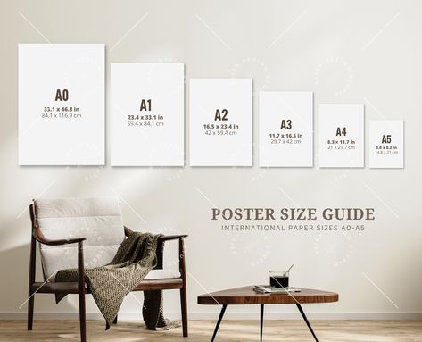 Wall Art Size Guide, Frame Size Guide, Print Size Guide, Comparison Chart, Poster Size Chart, Wall Display Guide, Vertical Art Size Guide Poster Size Guide, Wall Art Size Guide, Art Size Guide, Print Size Guide, Boho Style Interior, Vertical Art, Nursery Frames, Horizontal Wall Art, Comparison Chart