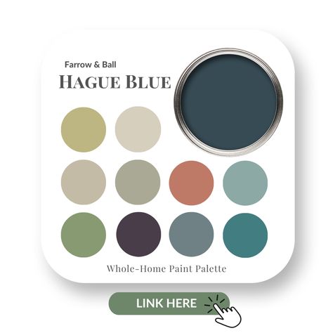 Farrow & Ball Hague Blue - Claire Jefford Best White For Trim, Hague Blue Farrow And Ball, Stifkey Blue, Farrow Ball Hague Blue, Color Palette Interior, Interior Paint Color Palette, Trim Ceiling, Interior Paint Color, House Paint Colors