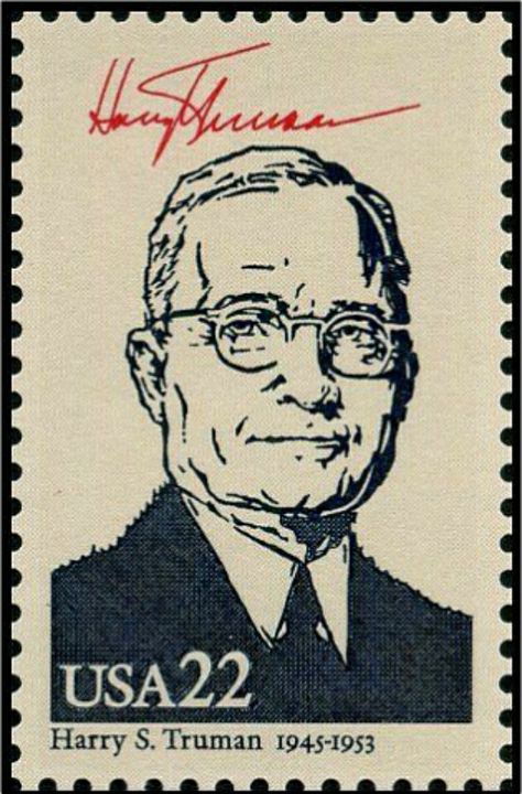 Harry S. Truman (1986) Usps Stamps, Harry S Truman, Harry Truman, Going Postal, Old Stamps, United States Presidents, History People, Us Presidents, Stamp Collecting