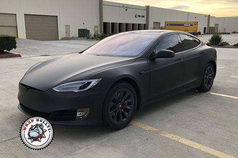 Matte Black Tesla, Black Tesla, Tesla Suv, Matte Black Wrap, Matte Black Cars, Bus Wrap, Grey Car, Hollywood Model, Van Wrap