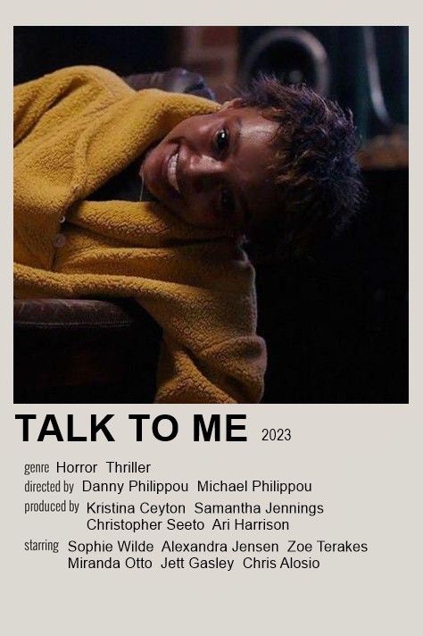 Movies 2023 Poster, Talk To Me Movie Poster, Talk To Me Horror Movie, Talk To Me Movie 2023, Talk To Me Poster, Horror Movies Polaroid Poster, Talk To Me Movie A24, Horror Movie Polaroid Poster, Movies To Watch Horror