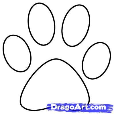 Draw a Paw Print, Step by Step, Pets, Animals, FREE Online Drawing Tutorial, Added by Dawn, June 8, 2010, 1:35:03 am Paw Print Printables Free, How To Make Paw Prints, How To Draw Paw Prints, How To Draw A Paw Print, Dog Paw Outline, Paw Print Outline, Paw Print Drawing, Paw Print Clip Art, Dog Paw Drawing