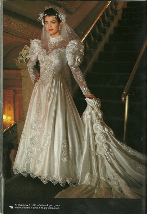 beautiful between 80's and 90's Wedding Dresses 90s, Wedding Dress 80s, Wedding Dresses 80s, 1980s Wedding Dress, 90s Wedding Dress, Dramatic Wedding Dress, 80s Wedding, Wedding Dress Alterations, Beautiful Wedding Gowns