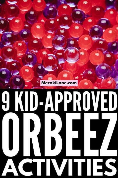 Games With Water Beads, Orbeez Party Ideas, Orbeez Science Experiment, Orbeez Sensory Play, Activities With Orbeez, Sensory Activities For Middle Schoolers, Sensory Activities For School Age, Orbeez Ideas Crafts, Water Bead Sensory Bin