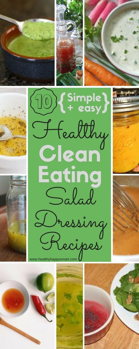 Clean Eating Salads, Clean Eating Dressing Recipes, Diet Salad Dressing Recipes, Clean Eating Salad Dressing, Dressing Simple, Homemade Dressings, Salad Dressing Recipes Healthy, Salad Dressing Recipe, Quit Sugar