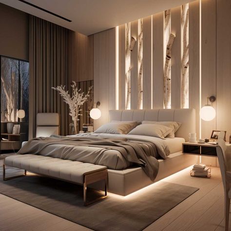 تصميم داخلي فاخر, Bedroom Interior Design Luxury, Luxury Room Bedroom, Modern Luxury Bedroom, تصميم للمنزل العصري, Bed Design Modern, Luxury Bedroom Master, Luxury Rooms, Modern Bedroom Design