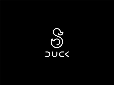 Youtube Graphics, Fuzzy Duck, Duck Tattoos, Duck Logo, Visual Identity System, Lucky Duck, Logo Restaurant, Business Logo Design, 로고 디자인