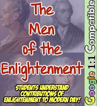 In this Enlightenment stations resource, students analyze five stations on the Enlightenment philosopher such as John Locke, Thomas Hobbes, Rousseau, Montesquieu, and Voltaire to learn their influence on the Enlightenment and how we see their influence still today.  This activity is designed to be used as stations (either text or QR code based) to teach students how John Locke, Thomas Hobbes, Jean Rousseau, Baron de Montesquieu, and Voltaire influenced the Age of Enlightenment.  Each station is Social Studies Resources, School Department, Key Quotes, The Enlightenment, Age Of Enlightenment, John Locke, Advertising Board, Secondary Source, Civic Engagement