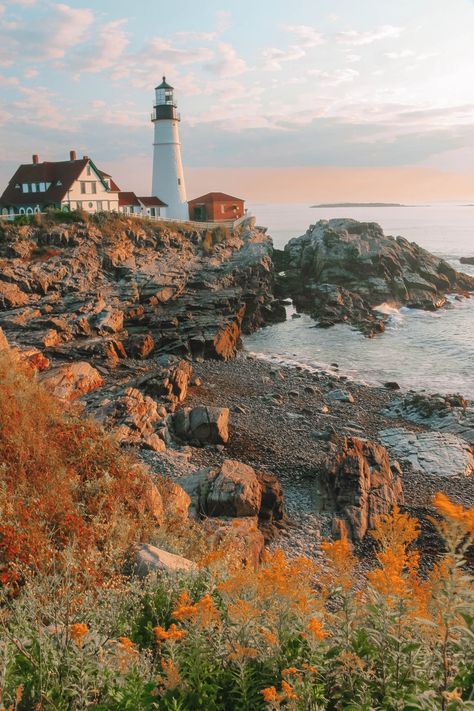 Portland Maine Maine Aesthetic, East Coast Aesthetic, East Coast Beaches, East Coast Usa, East Coast Travel, East Coast Road Trip, Maine Coast, Beautiful Places To Visit, Pretty Places