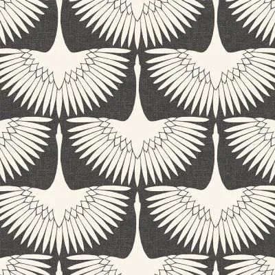 Genevieve Gorder Feather Flock Storm Gray Peel and Stick Wallpaper (Covers 28 sq. ft.) Genevieve Gorder, Flock Wallpaper, Matte Paint, Bird Wallpaper, Wallpaper Rolls, Blue Feather, Blue Vinyl, World Market, Wallpaper Samples
